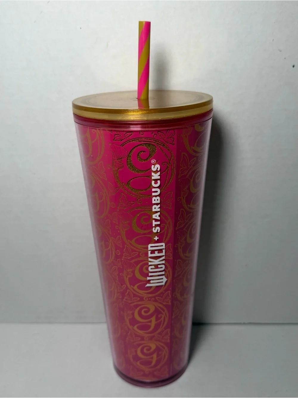 Starbucks Wicked Glinda Pink Cold Cup Tumbler 24 oz
